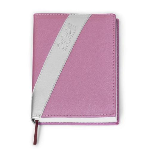 Agenda Diária Rosa Personalizada