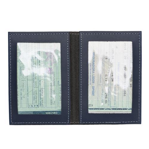 Porta Documentos Azul Personalizado