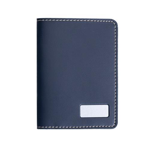 Porta Passaporte Azul Personalizado